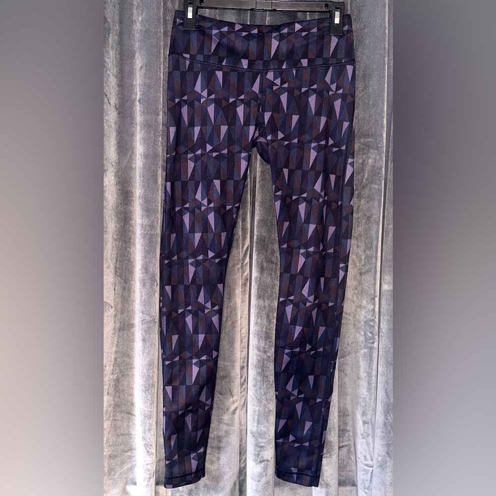 Lululemon Wunder Under High Rise Luon Leggings Stained Glass Love Nightfall 6